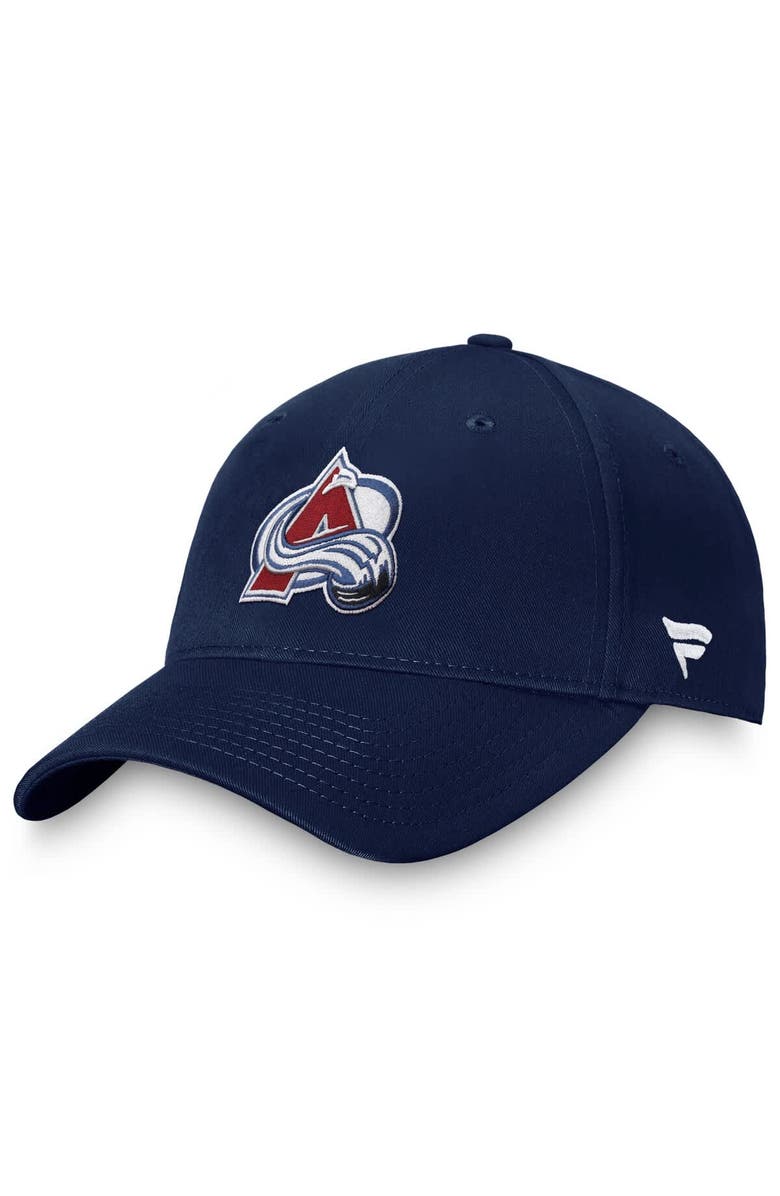 FANATICS Men's Fanatics Navy Colorado Avalanche Core Adjustable Hat, Main, color,