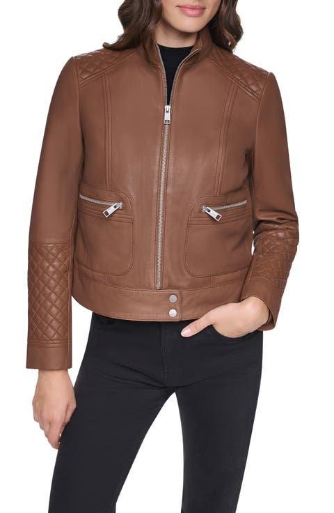 Hadley Leather Racer Jacket