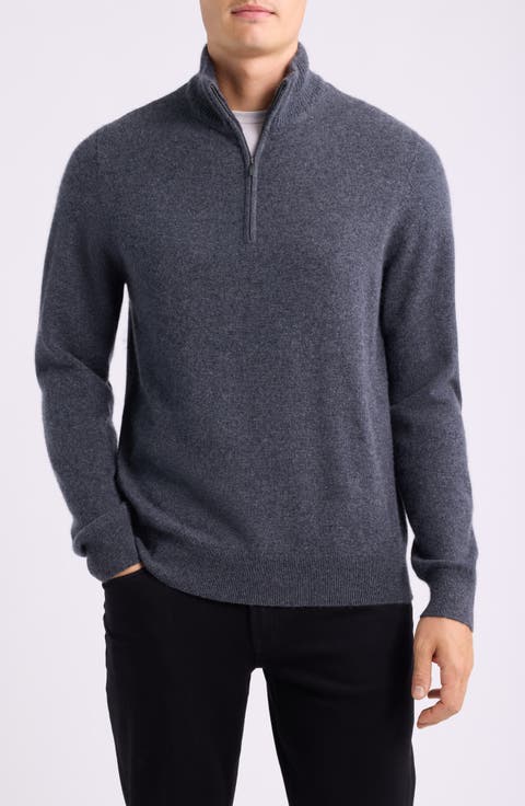Quarter Zip Cashmere Sweater