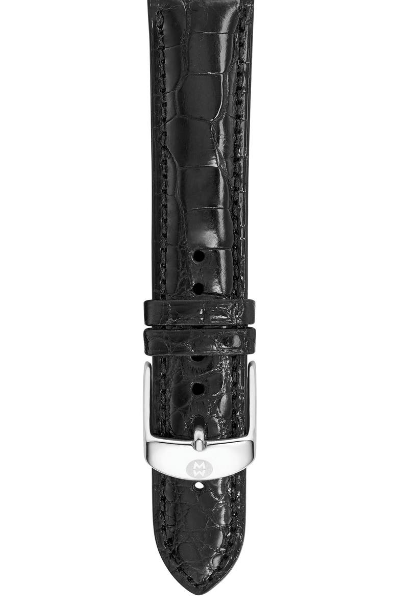 MICHELE 20mm Alligator Watch Strap, Main, color,