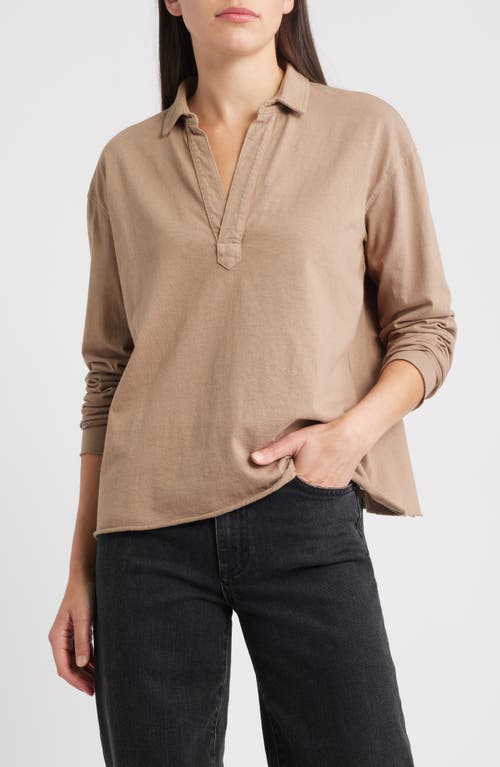 Frank & Eileen Patrick Popover Henley In Brown