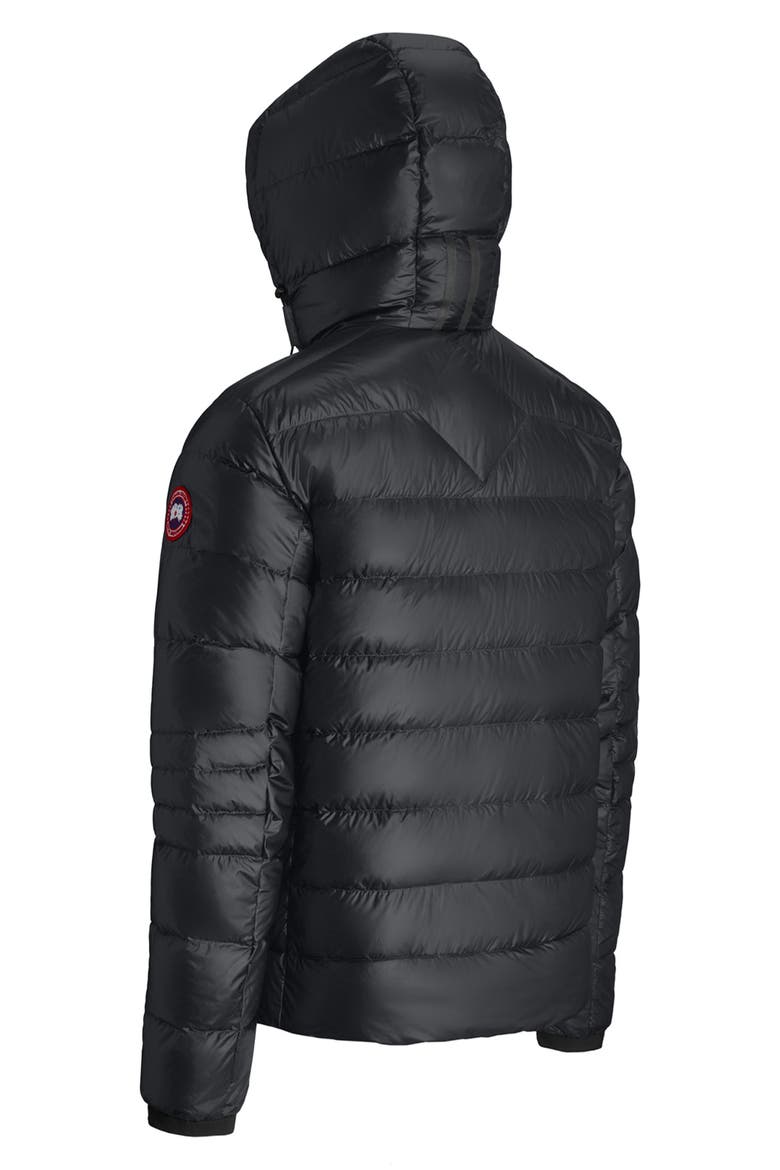 Crofton Water Resistant Packable Quilted 750-Fill-Power Down Jacket, Alternate, color, BLACK