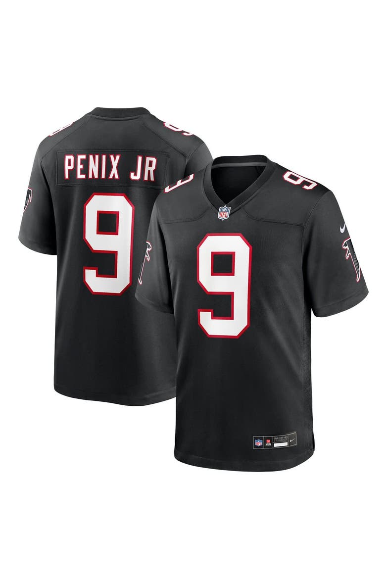 Men's Nike Michael Penix Jr. Black Atlanta Falcons Alternate Game Jersey, Main, color, Black