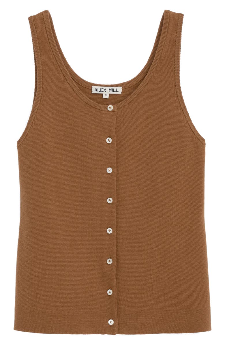 Alex Mill Louisa Cotton & Cashmere Vest, Alternate, color, Mochaccino