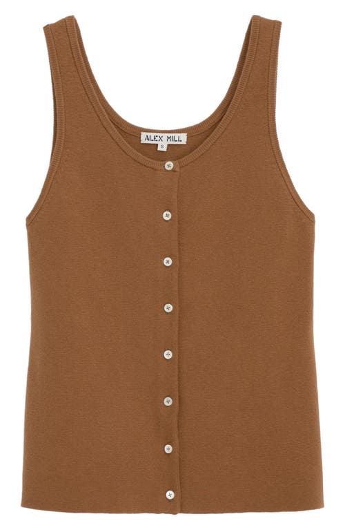 Alex Mill Louisa Vest In Brown