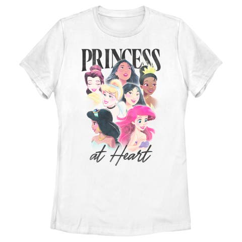 Women's Disney Princess at Heart  Graphic T-Shirt