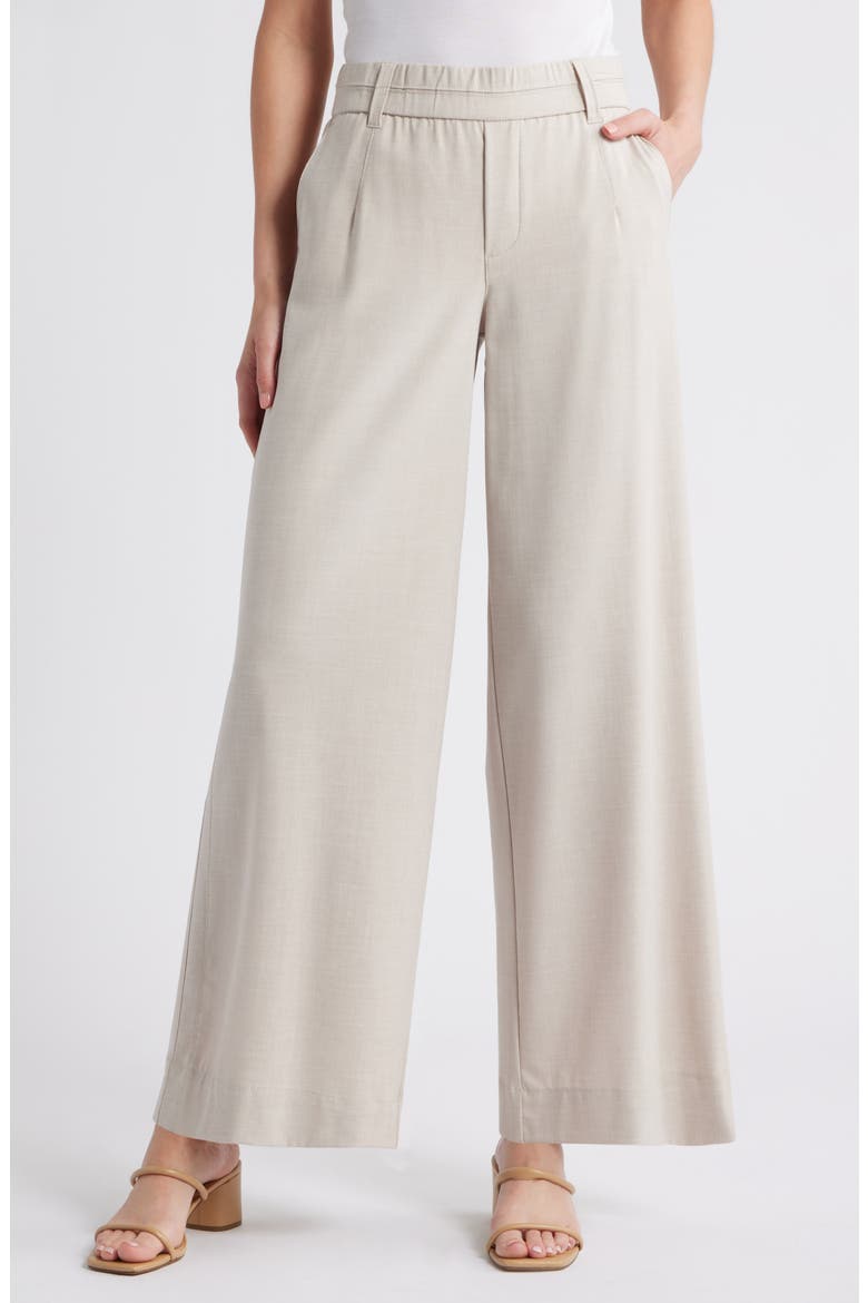Skyrise Side Seam Straight Leg Pants, Main, color, STONE
