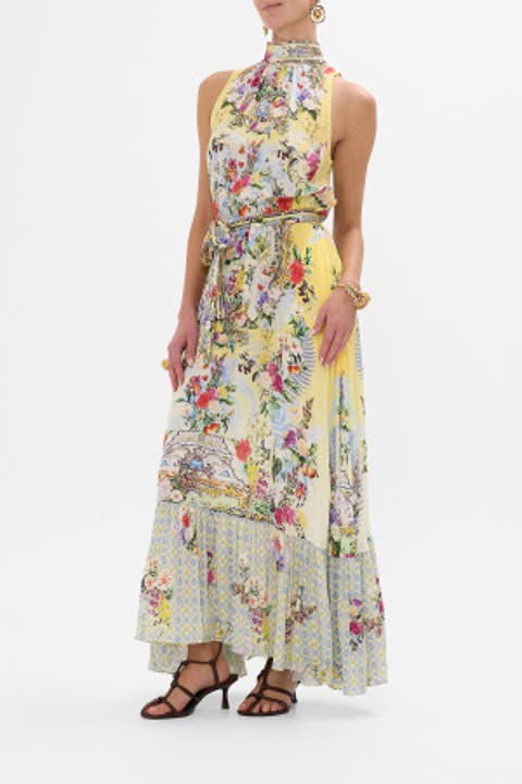 Necktie Dress With Elasticated Waist Flor Fantastica