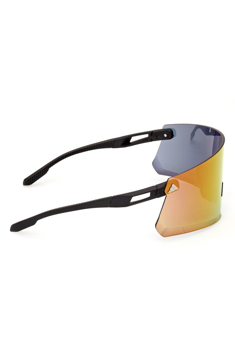 adidas 120mm Shield Sports Sunglasses, Alternate, color, Black / Mirror Violet