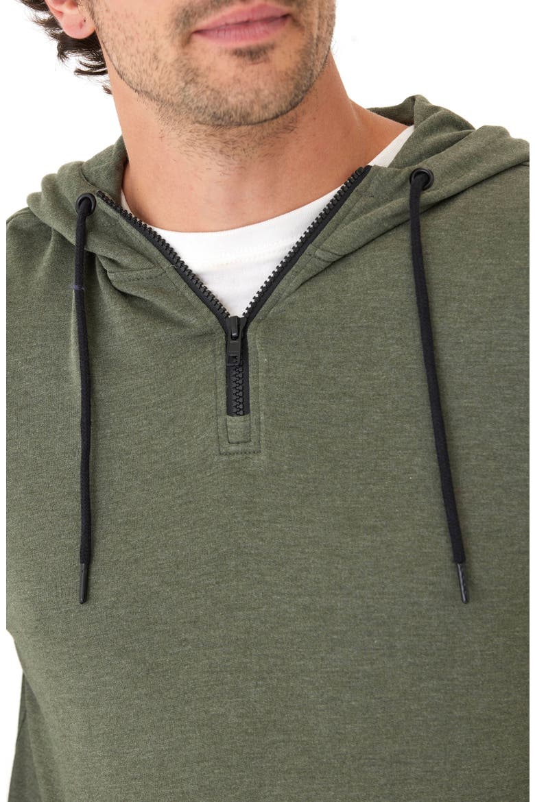 Khris Zip Hoodie, Alternate, color, HEATHER RANGER GREEN