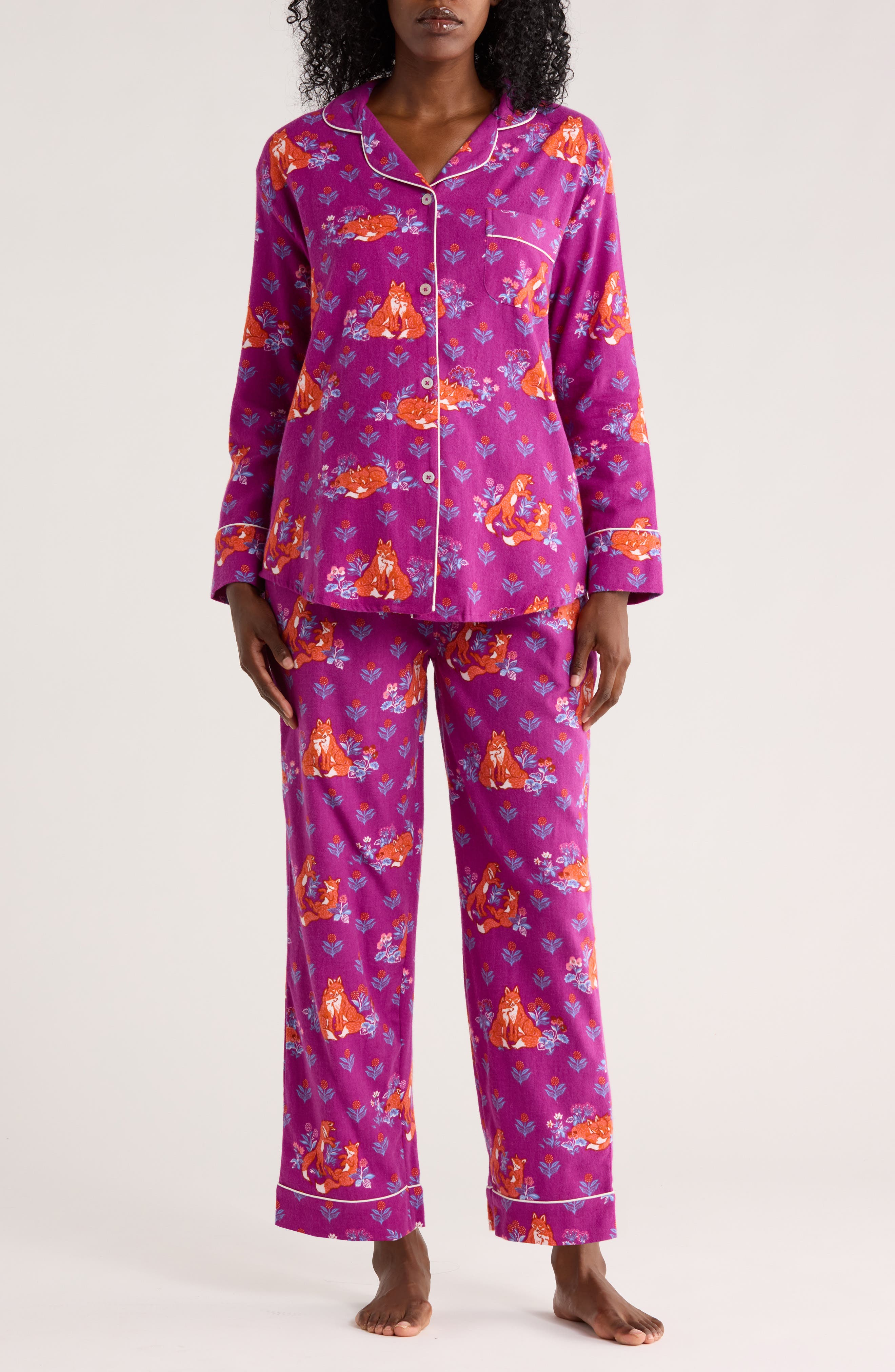 Printfresh Organic Cotton Flannel Long Pajamas