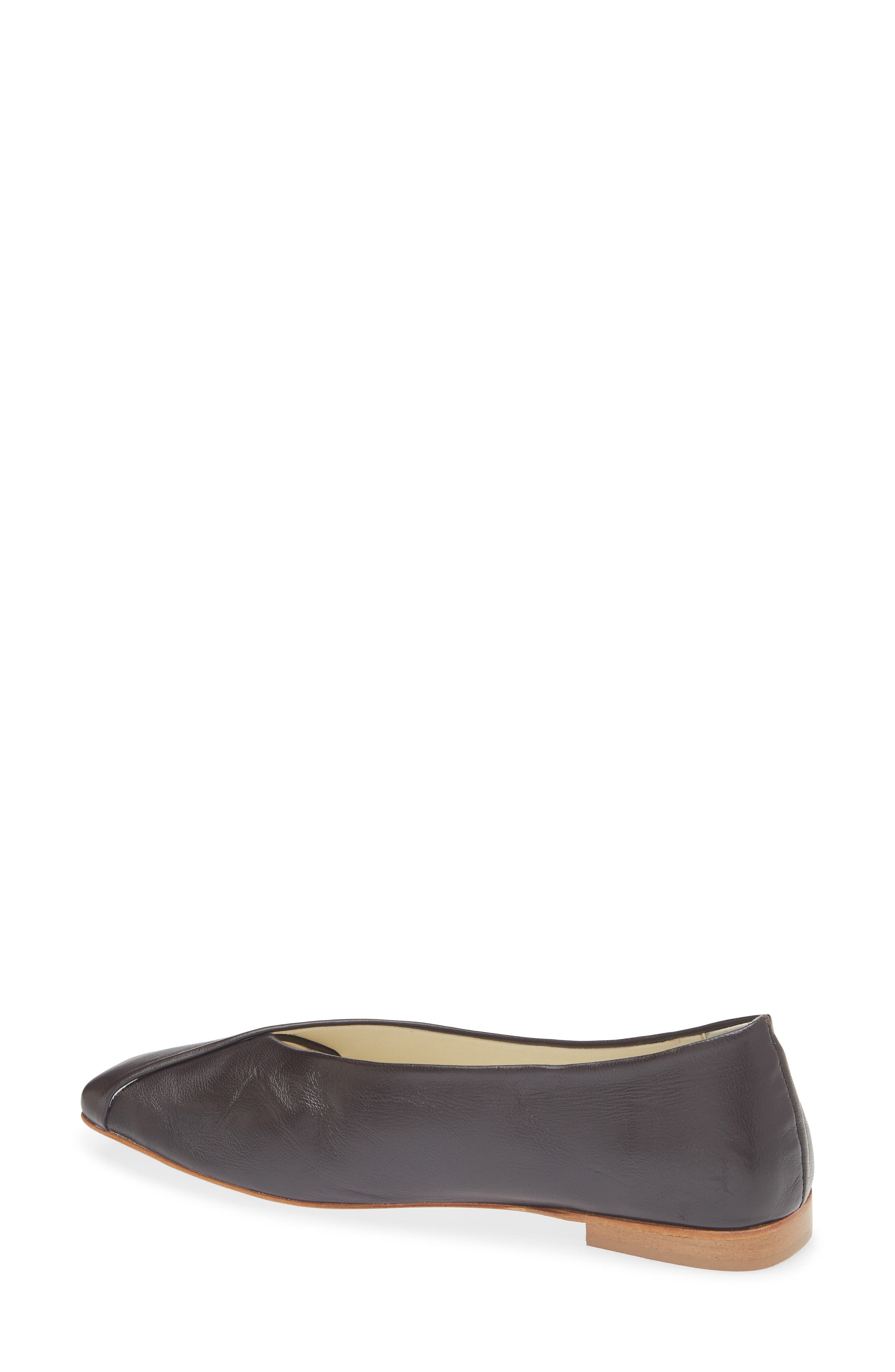 Marissa Leather Ballet Flat, Alternate, color, CHOC BROWN NAPPA
