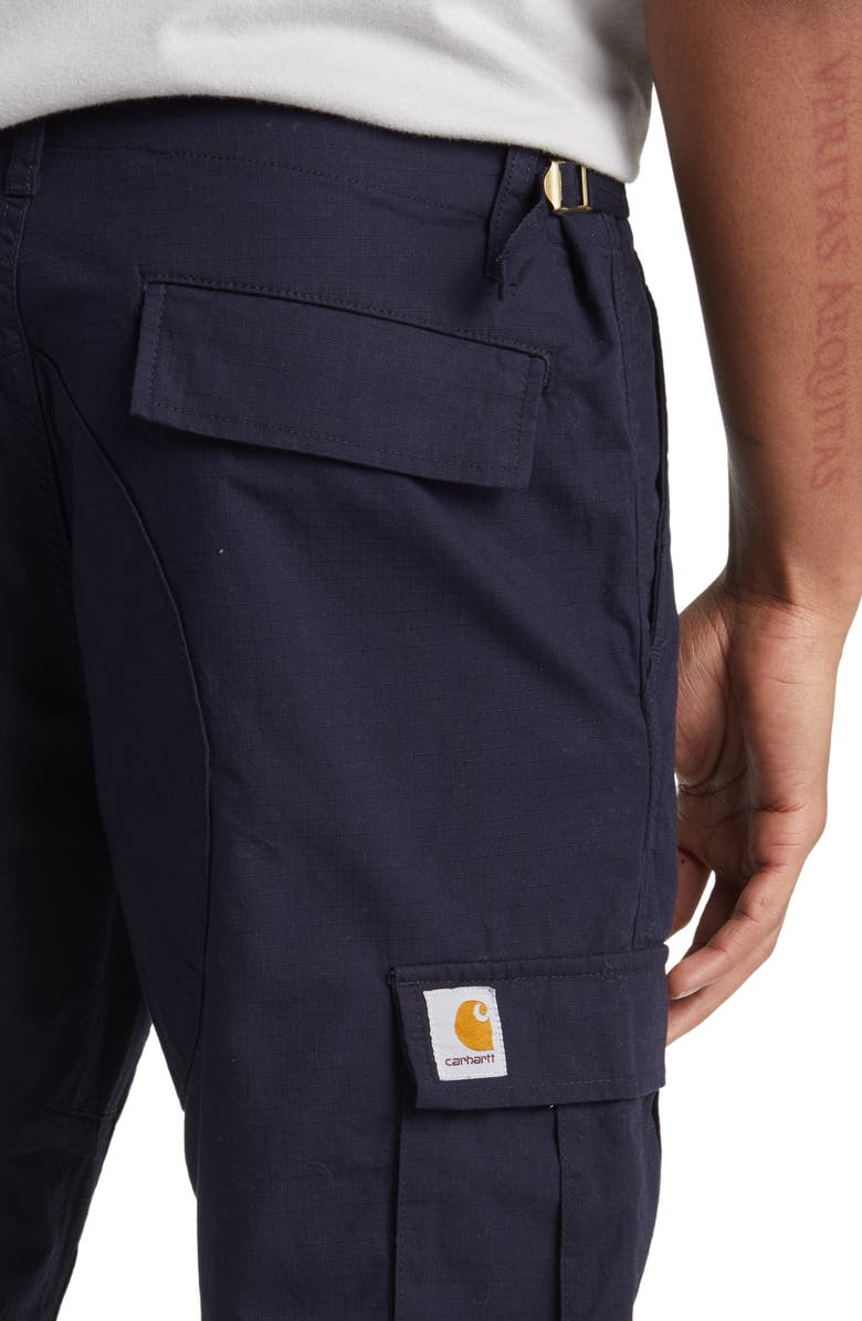 Carhartt Work In Progress Aviation Ripstop Cotton Cargo Pants, Alternate, color, Dark Navy