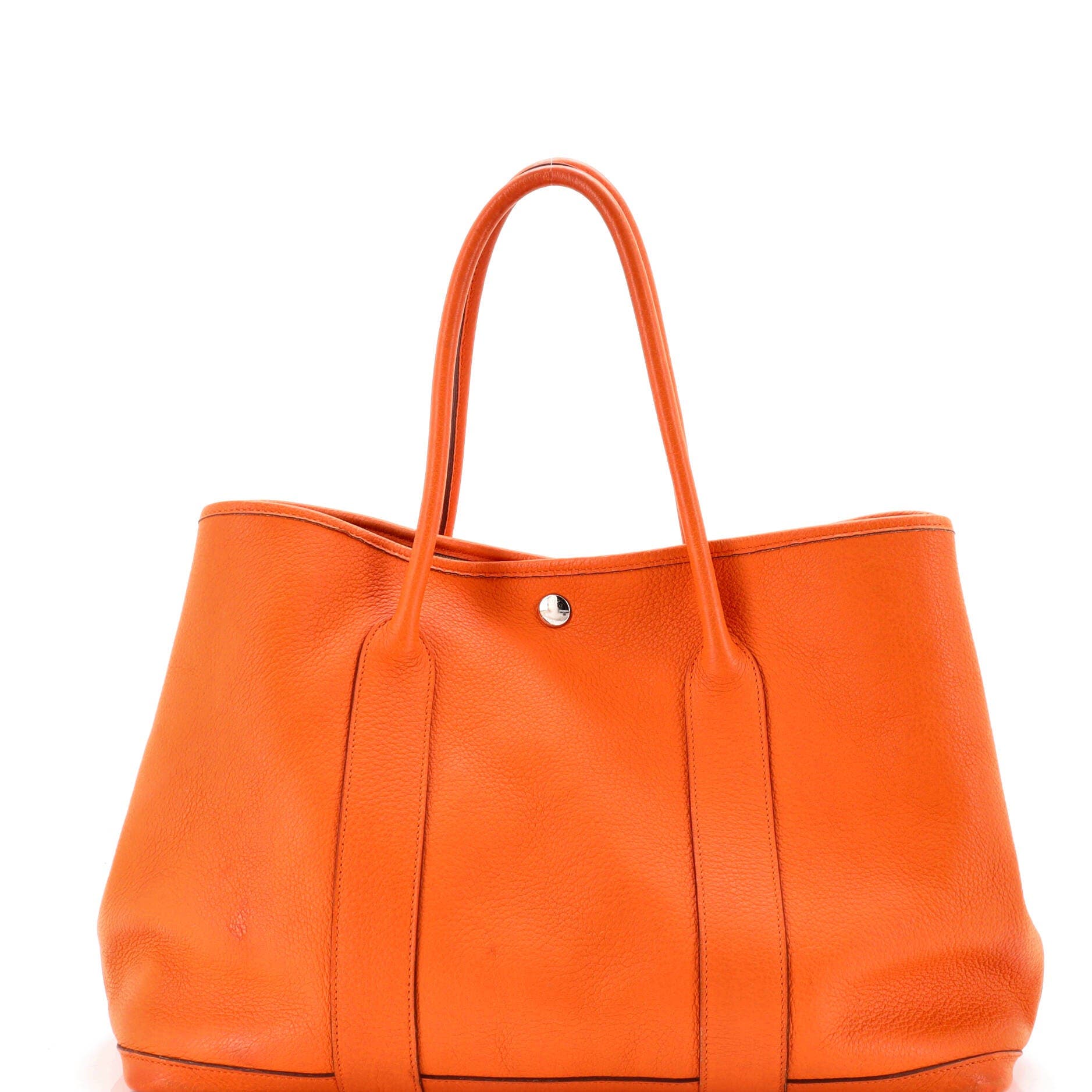 Garden Party Tote Leather 36, Main, color, Orange