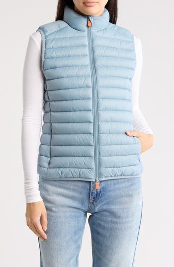 Save The Duck Noemi Quilted Puffer Vest In Atilan Grey