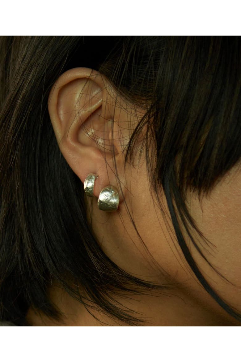 Ishtar Silver Hoops, Alternate, color, Sterling Silver