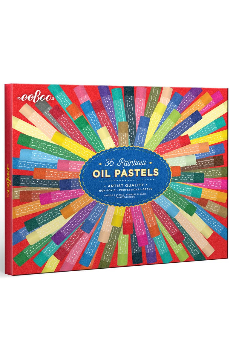 eeBoo Oil Pastels, Rainbow, 36 Colors, Main, color, 