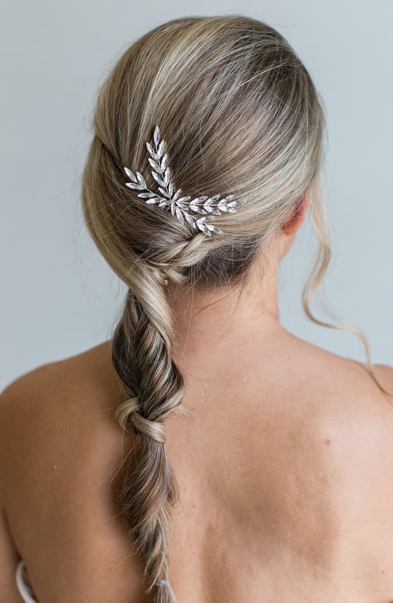 Brides & Hairpins Makenna Crystal Comb, Alternate, color, Silver