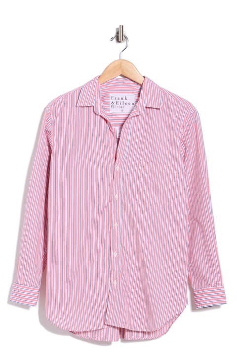 Boyfriend Cotton Button-Up Shirt