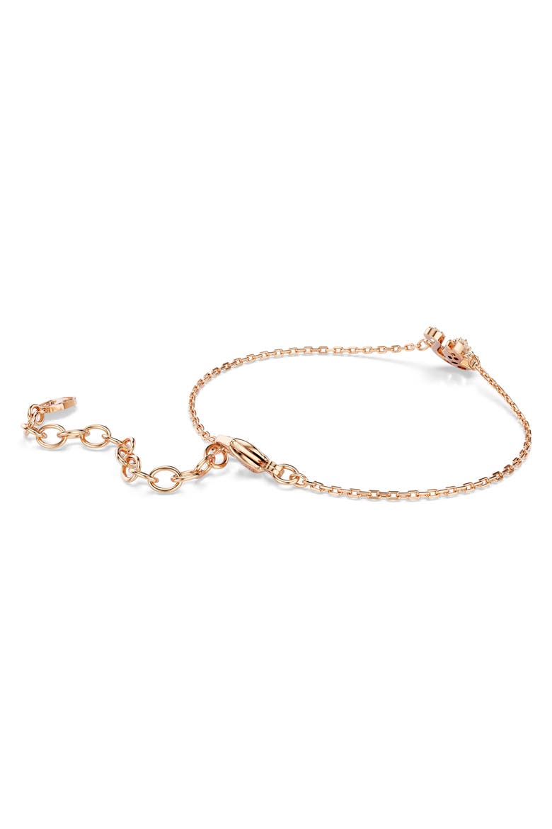 Swan Bracelet, Alternate, color, ROSE GOLD/ WHITE