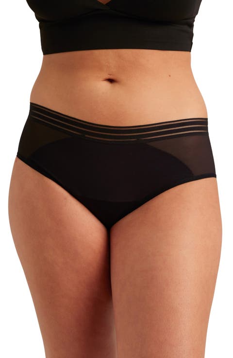Period & Leakproof Heavy Absorbency Mesh Hipster Briefs