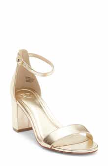 Frenchie Block Heel Ankle Strap Sandal