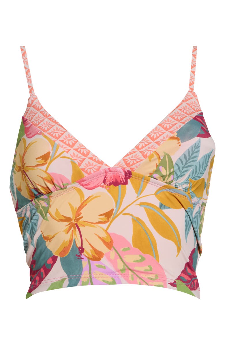 Roxy Hot Tropic V-Neck Swim Camisole, Main, color, Tropic Multi