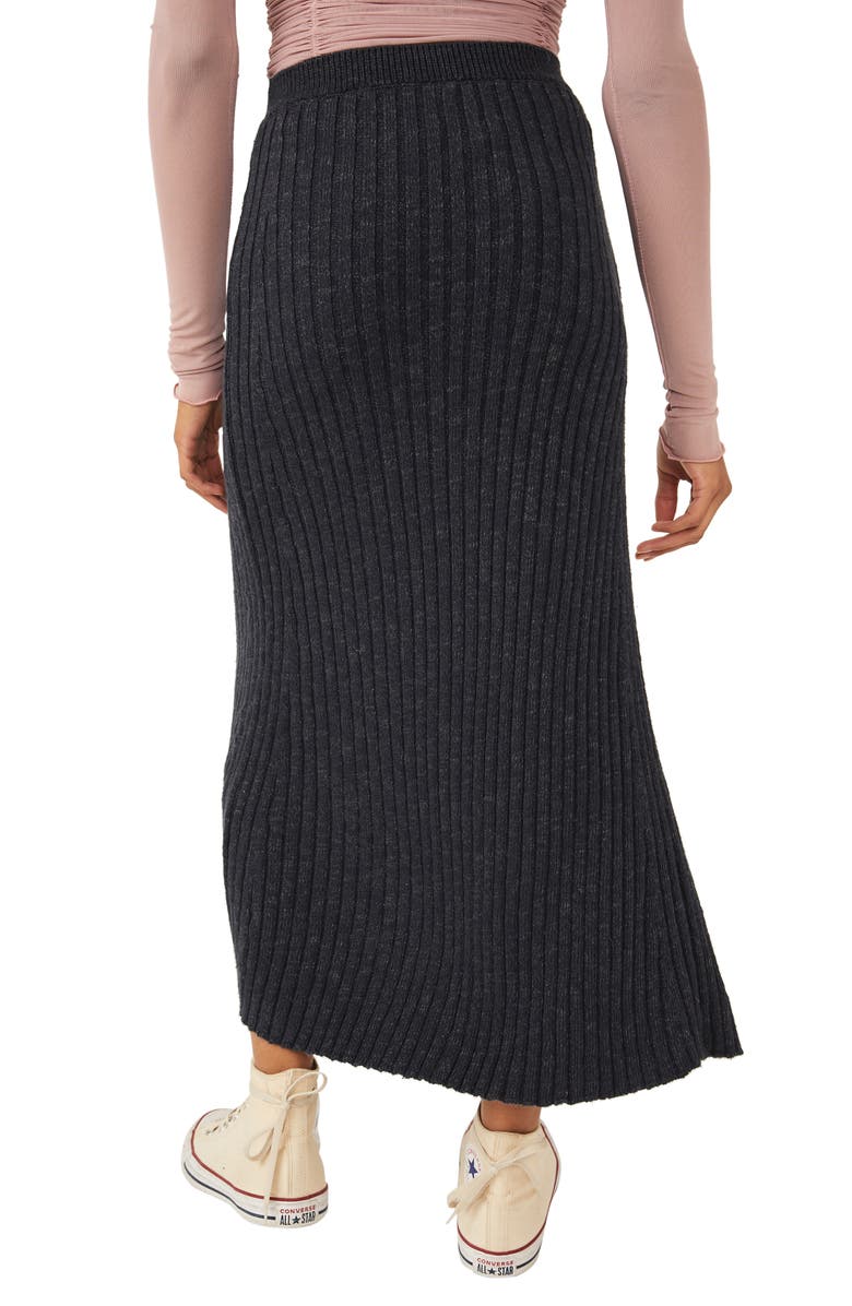 Free People Better Days Rib Skirt, Alternate, color, 