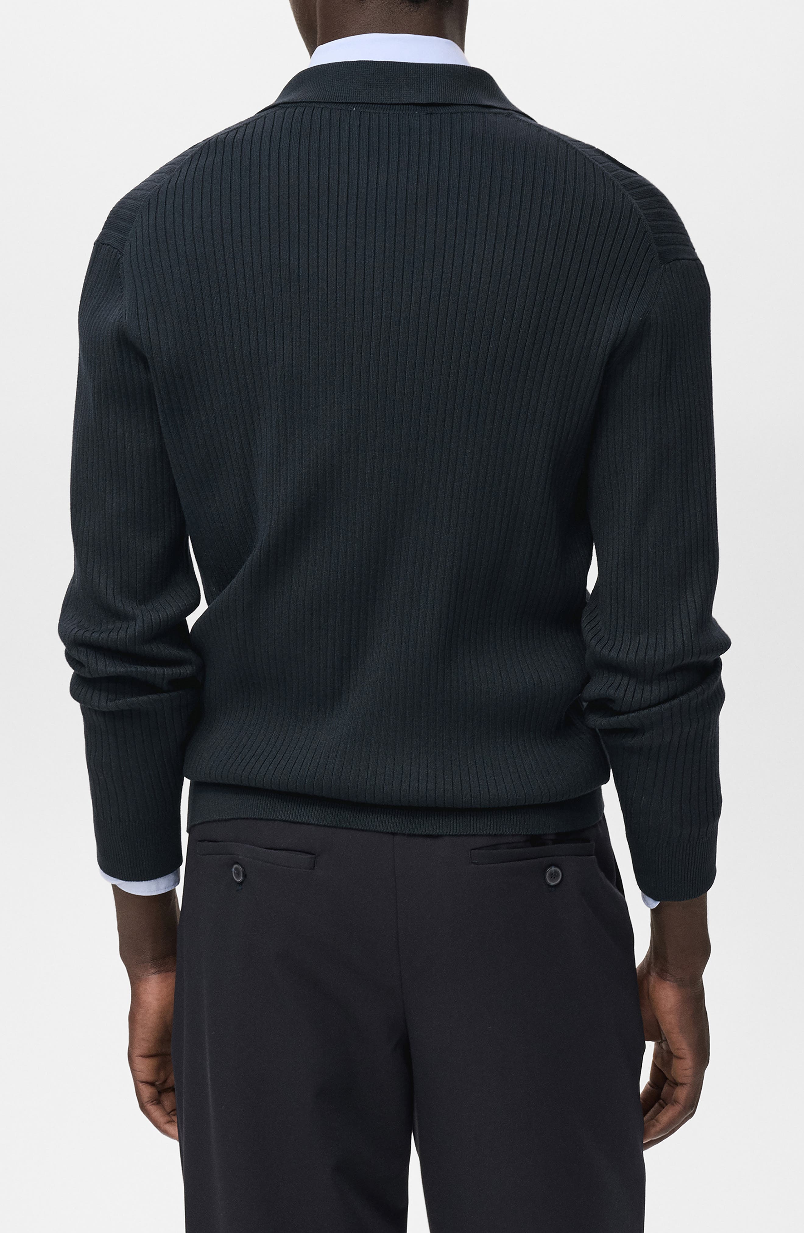 Ribbed Full Button Cardigan - image 4