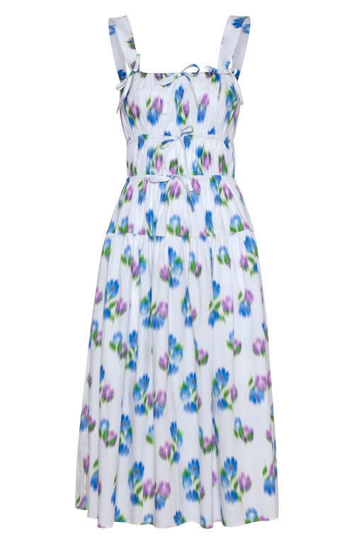 THE LULO PROJECT THE LULO PROJECT BAHIA TIE SLEEVELESS MIDI DRESS