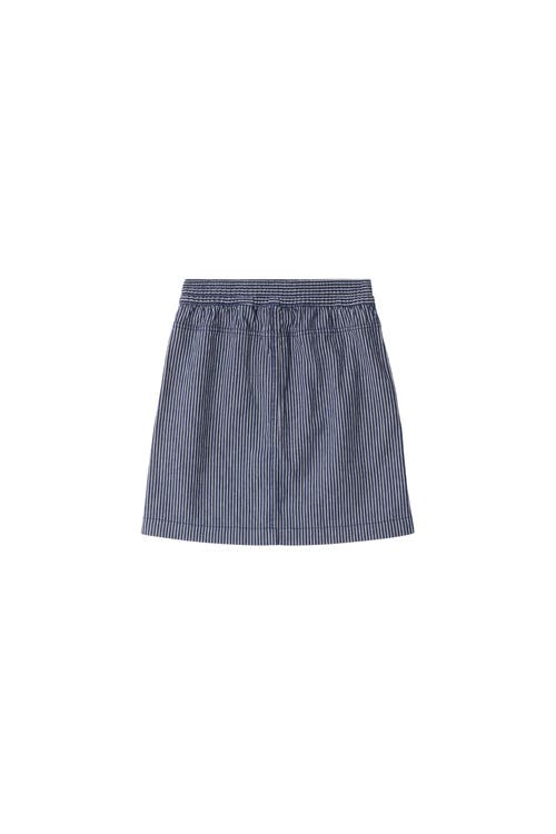 Burberry Striped Denim Skirt