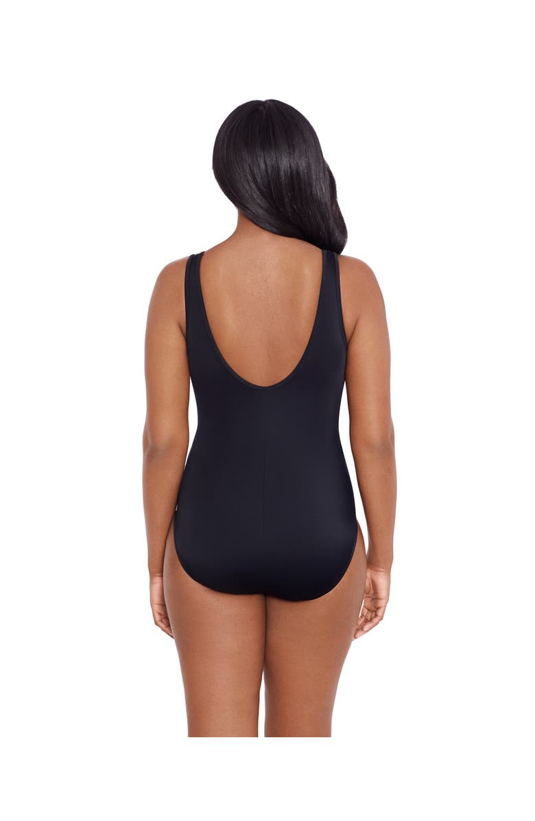 Longitude Mesh Highneck Long Torso One-Piece Swimsuit, Alternate, color, Night Gala