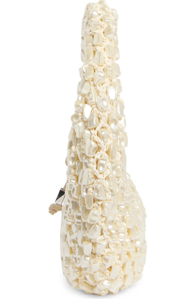 STAUD Reef Beaded Bag, Alternate, color, Cream