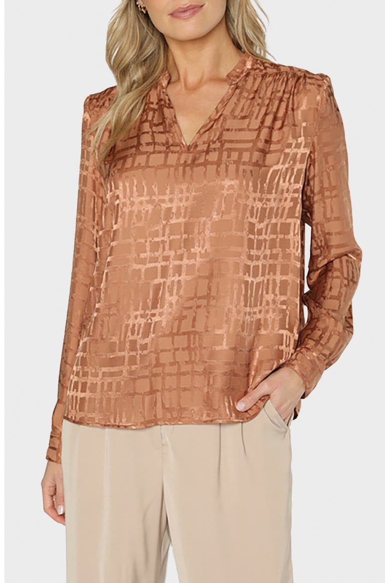 Kinzie Long Sleeve Top, Main, color, RUST