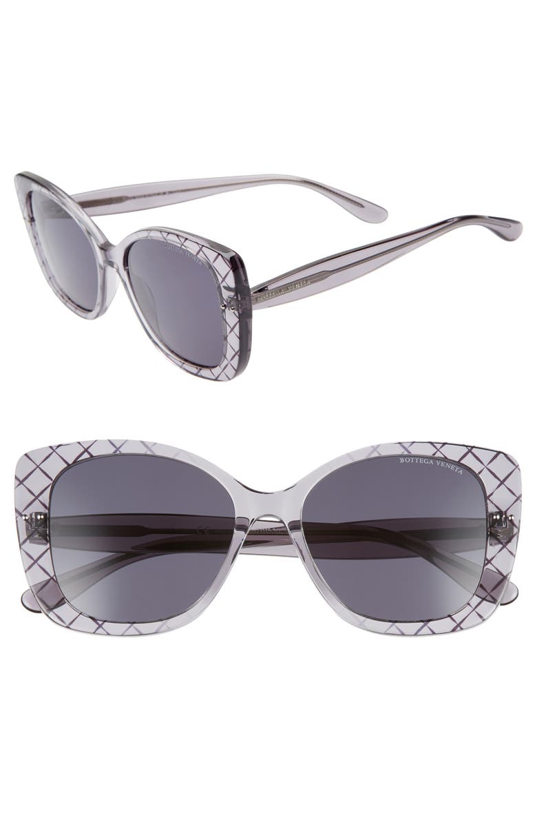 Bottega Veneta 53mm Cat Eye Sunglasses, Main, color, 