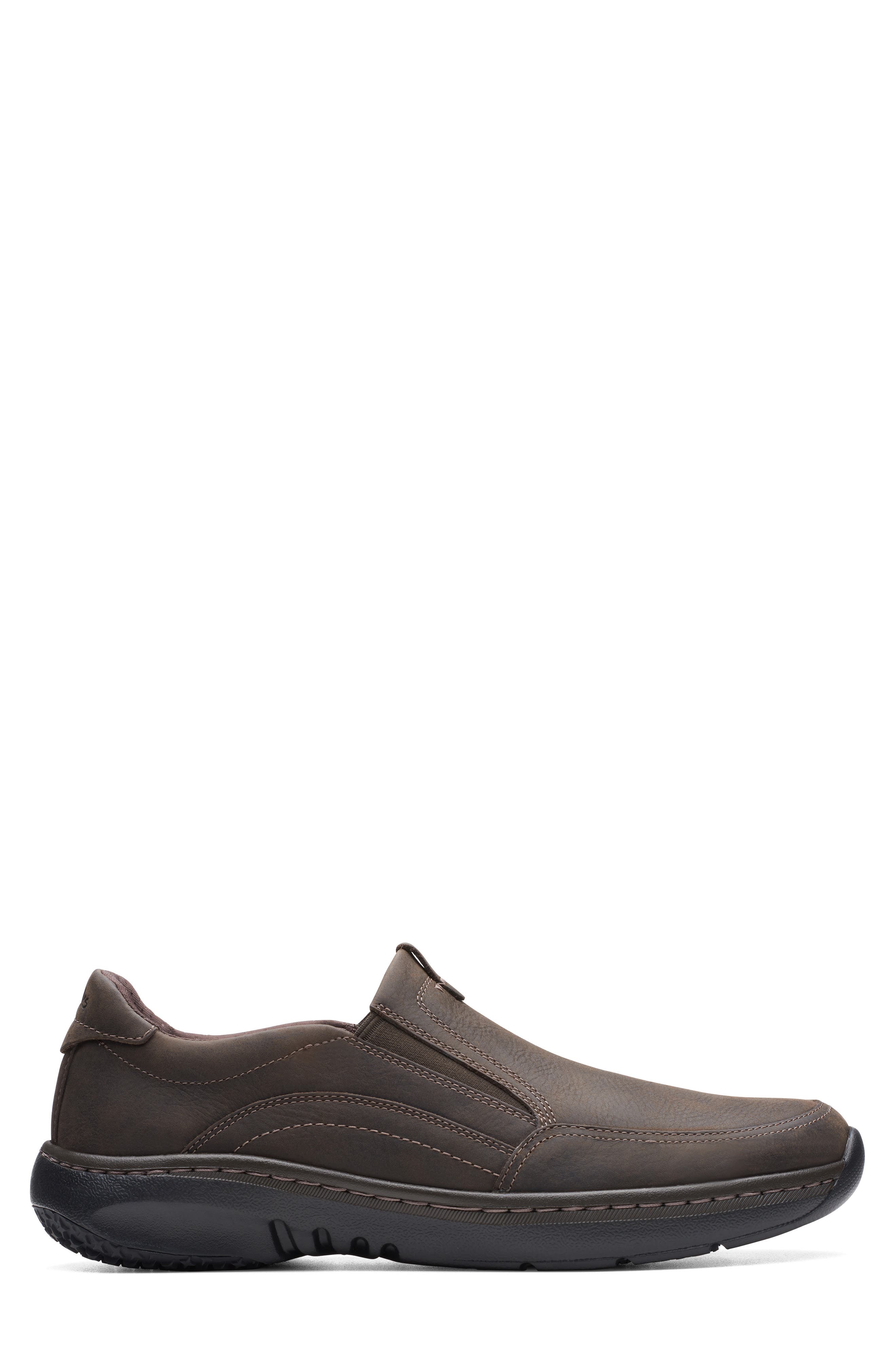 Clarks<sup>®</sup> Pro Step Slip Resistant Loafer, Alternate, color, Dark Brown Tumbled