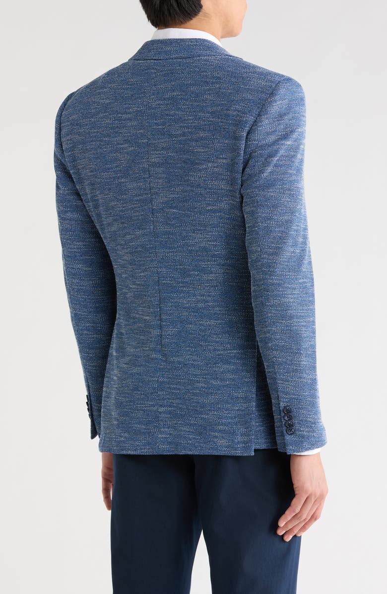 John Varvatos Star USA Heathered Knit Two Button Sport Coat, Alternate, color, Blue