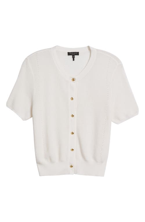Rag & Bone Dina Cashmere-blend Cardigan In White