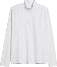 johnnie-O Talbert Waffle Camo Print Quarter Zip Pullover