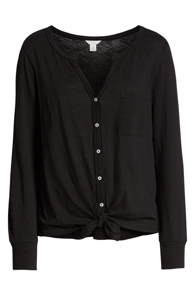 Caslon<sup>®</sup> Tie Front Top, Alternate, color,