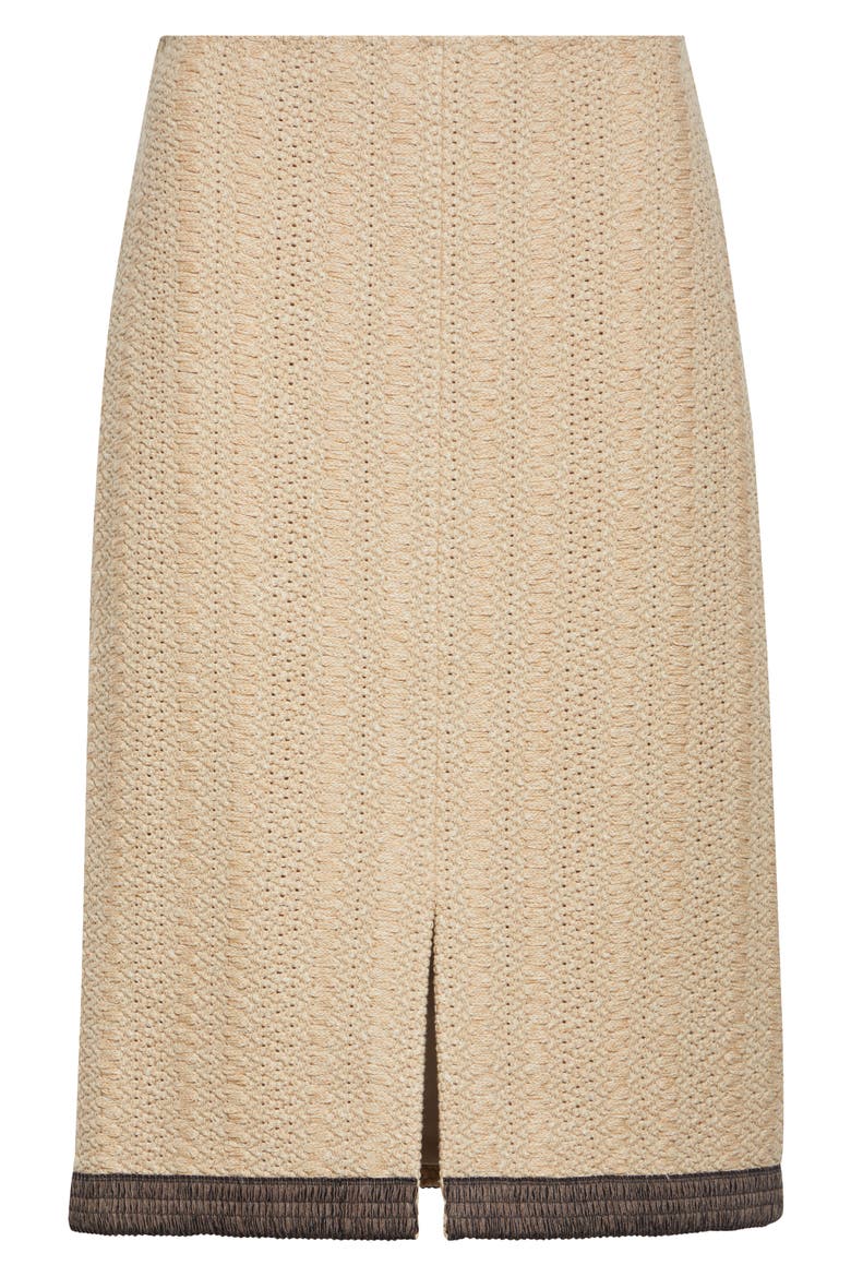 Basket Texture Knit Skirt, Alternate, color, FLAX