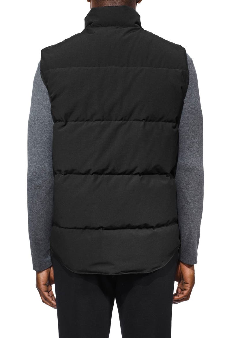 Freestyle Regular Fit Down Vest, Alternate, color, BLACK