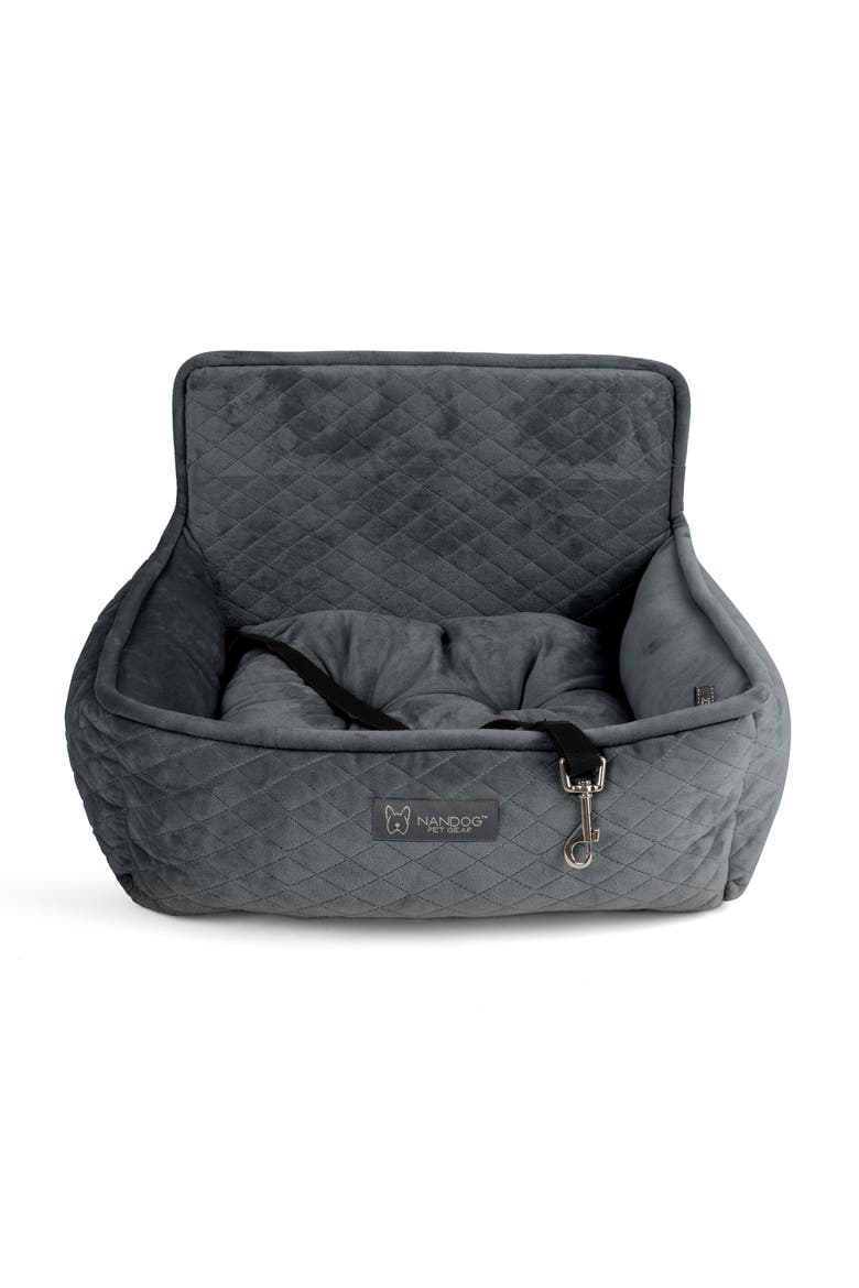 Car Seat for Small/Medium Dogs, Main, color, Charcoal Gray