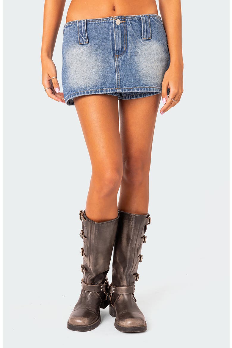 Wanona Denim Miniskort, Main, color, BLUE