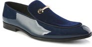 Gino Vitale Velvet & Patent Leather Bit Loafer