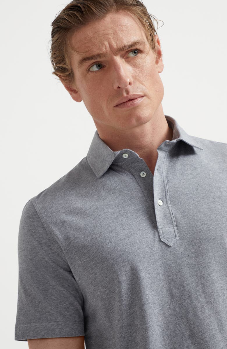Brunello Cucinelli Polo with shirt collar, Alternate, color, 