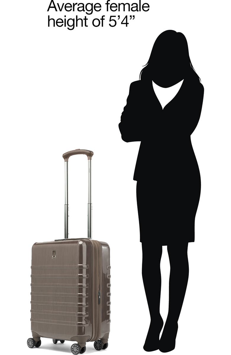 TRAVELPRO Rollmaster 22-Inch Expandable Carry-On Luggage, Alternate, color, Espresso Black Brushed