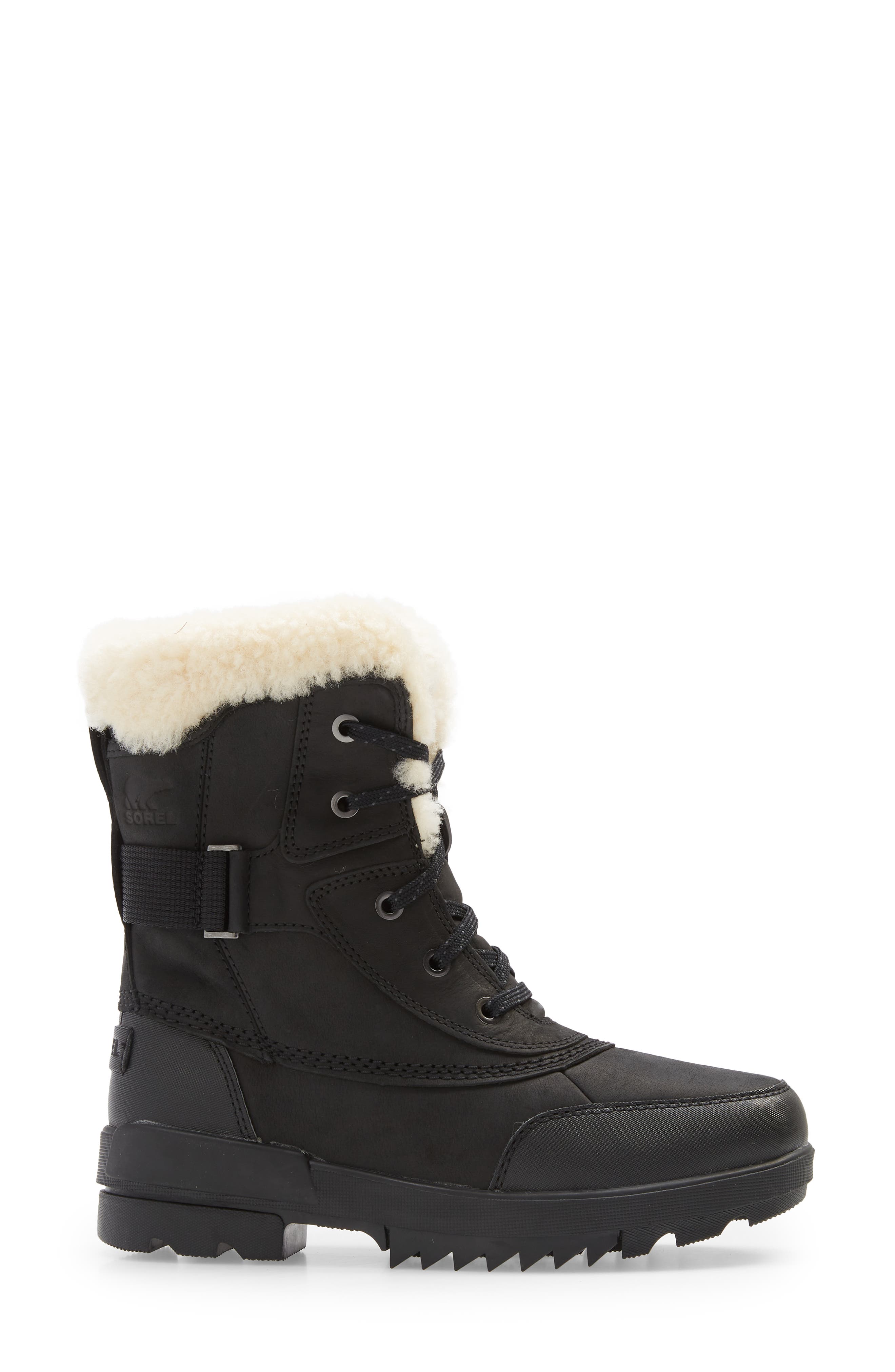 SOREL Tivoli IV Parc Genuine Shearling Trim Waterproof Boot, Alternate, color, 