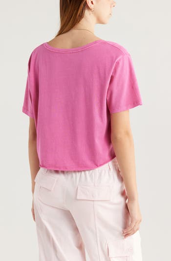 BP. Washed V-Neck Crop T-Shirt | Nordstrom