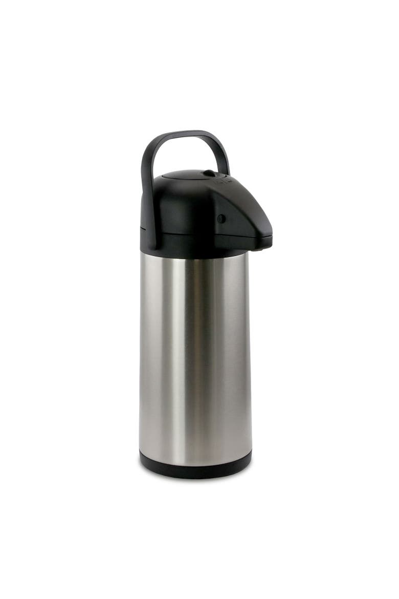 3.17 Quart Stainless Steel Airpot Hot Water Dispenser for Coffee and Tea, Main, color, Silver